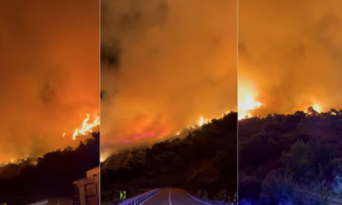 VIDEO Noćas izbio požar kod Komiže: Vatrogasci objavili snimku borbe sa stihijom, još gori