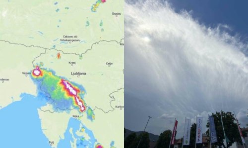 Grmljavinsko nevrijeme već stiglo u Sloveniju: Olujni sustav približava se Hrvatskoj