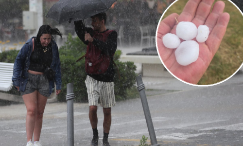 Nevrijeme stiglo u Dalmaciju: Olujni udari vjetra i tuča, temperatura se srušila za 18 stupnjeva