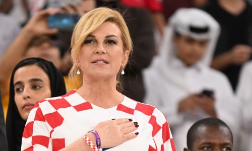 Kolinda u navijačkom elementu: Javila se iz Toronta uz nezaobilaznu crveno-bijelu kombinaciju