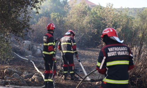 Vatrogasci cijelu noć sanirali požarište kod Vinišća