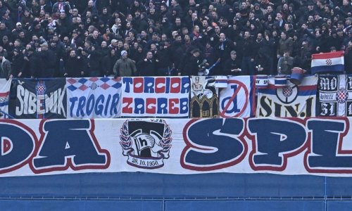 Torcida na tribinu vratila transparent koji je nestao nakon velike navijačke afere