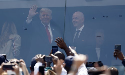 Trump stigao na finale SP-a: Evo tko mu pravi društvo