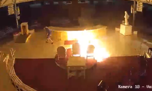VIDEO Ovo je muškarac koji je zapalio oltar crkve u Međugorju
