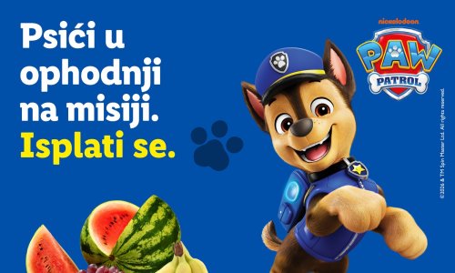 Lidl i Psići u ophodnji (PAW Patrol®): omiljeni dječji junaci potiču djecu na ukusniju i uravnoteženiju prehranu