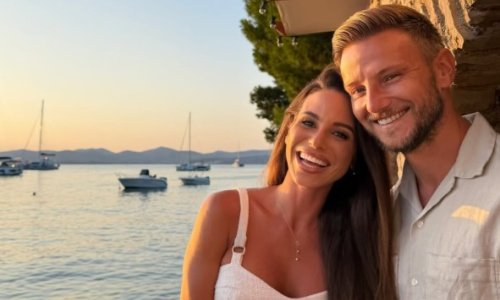 Zagrljeni uz more: Rakitić raznježio pratitelje posvetom supruzi Raquel