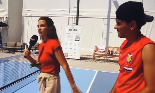 Hit prizor na malim ekranima: Doris Pinčić Guberović se javila uživo pa u suknji i štiklama zaigrala pickleball