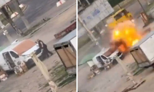 Uznemirujuća snimka iz Ukrajine: Ruski dron kruži oko prodavača povrća, a onda...