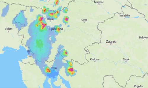 Nad Slovenijom se razvijaju kiša i tuča: Stižu i u dijelove Hrvatske