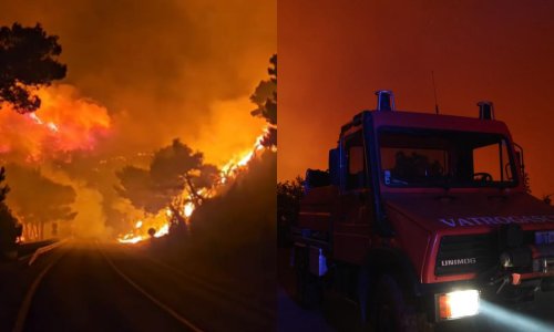 VIDEO Stižu dramatične snimke goleme buktinje kod Omiša: Vatra guta sve pred sobom