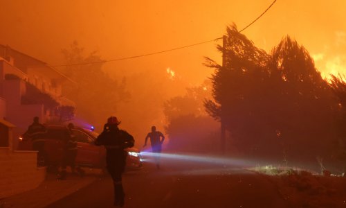 Pogledajte kako vatrogasci spašavaju kuće nadomak Omiša
