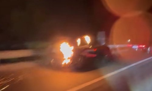 VIDEO Dramatična snimka: Automobilom u plamenu bježali pred požarom