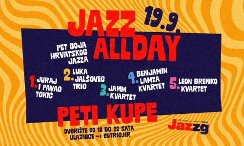 'Jazz all day' u Petom kupeu 19. rujna!