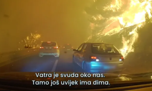 Mađarska obitelj snimila bijeg iz pakla kod Omiša: 'Ovdje je toliko vruće da više ne možemo izdržati'