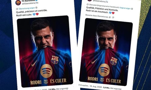 Barcelona predstavila Rodrija, a onda je zbog jedne greške internet eksplodirao od smijeha