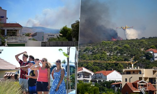 VIDEO Aktiviran SRUUK zbog požara kod Primoštena, gase ga četiri kanadera: Stižu strašne snimke vatrene fronte