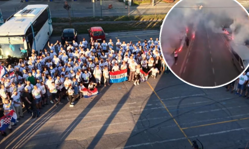 Ličani krenuli put Zagreba, ispraćeni bakljama: 'Ljudi za ljude'