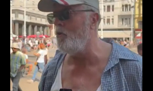 VIDEO Poznata zadarska faca na prosvjedu za Liku: 'Odavno govorim da voda nije za ljude'