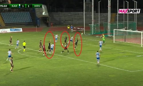 Pogledajte spornu situaciju iz koje je Karlovac zabio gol, a igrače Hrvaca bacila u očaj
