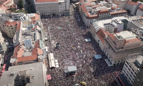 Organizatori objavili nove snimke prosvjeda iz zraka: 'Kažu da nas je bilo nekoliko tisuća. Bila je cijela Hrvatska!'