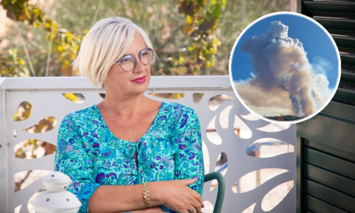 Dramatični prizori s Brača: Danijela Dvornik pokazala koliko je požar blizu njezina doma