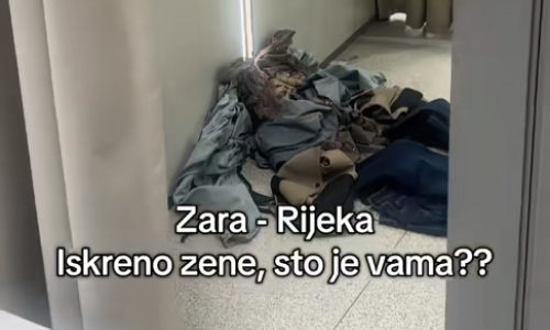 Snimka iz riječke trgovine pokrenula raspravu: Evo što sve kupci ostavljaju u kabinama
