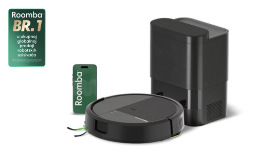 Poklanjamo robotski usisavač iRobot Roomba® 115 Combo Robot + Baza AutoEmpty™ Black
