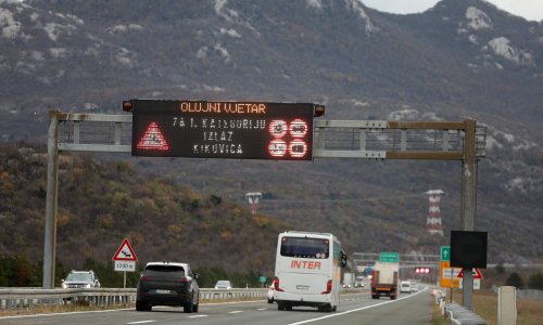 Zbog vjetra na Jadranskoj magistrali ograničenja i zabrane
