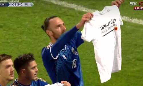 Kapetan Kosova zabio za pobjedu pa pokazao poruku zbog koje bi mogao biti kažnjen