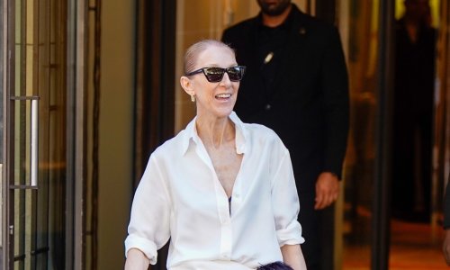 Dramatično i elegantno: Celine Dion zadivila u asimetričnoj kreaciji od svile i perja