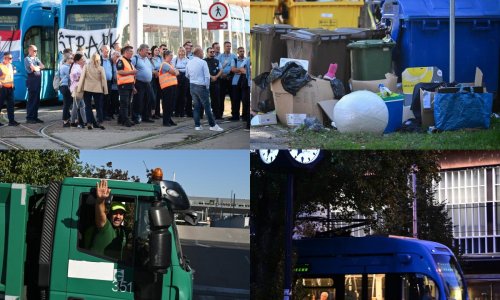 FOTO Bilanca trodnevnog štrajka: Tramvaji i autobusi opet voze, Čistoća je na terenu, sindikati idu na Vrhovni sud