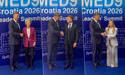 FOTO/VIDEO Macron i Meloni stigli u Split: Pogledajte koga je sve Plenković dočekao