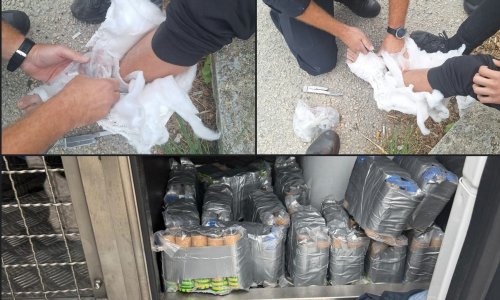 FOTO Policija pokazala što je pronašla kod navijača u Splitu: Pogledajte gdje su skrivali pirotehniku