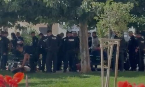 VIDEO Snimka privođenje na Matejuški, jedan Torcidaš vikao da ga bole leđa