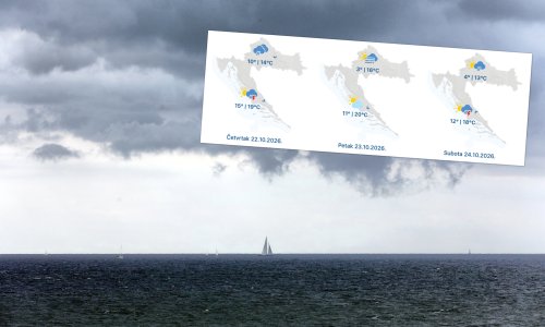 Promjena stiže sa zapada: Pogledajte gdje DHMZ očekuje pljuskove i olujno jugo