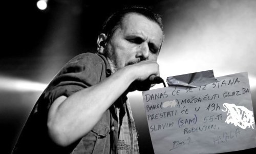 'Možda se čuje glazba, prestat će u 19 sati': Rukom pisana poruka Gorana Bare pokazala njegovu nježnu stranu