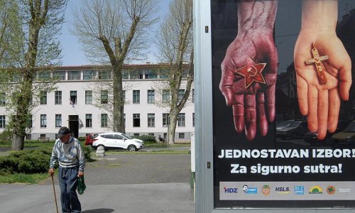 Policija u Sisačkom vodovodu zbog HDZ-ovih plakata