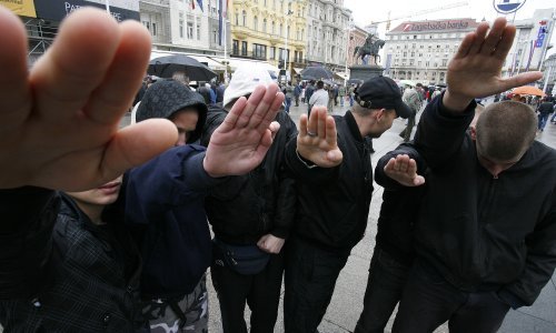 Nacistički pozdrav u centru Zagreba, nitko nije priveden!