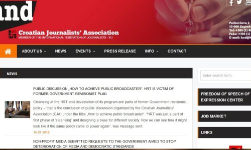 Portal HND-a odsad i na engleskom jeziku