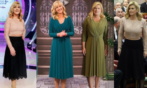 Sanja Doležal opet ima istu haljinu kao Grabar Kitarović