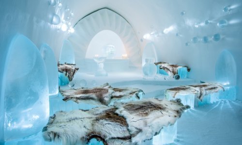 Pogledajte veličanstveni interijer Ledenog hotela