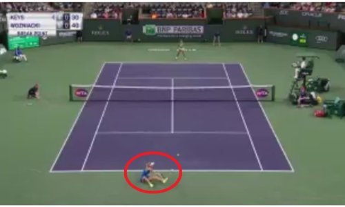 [VIDEO] Lijepa Dankinja pala na stražnjicu, a zatim oduševila teniske fanove