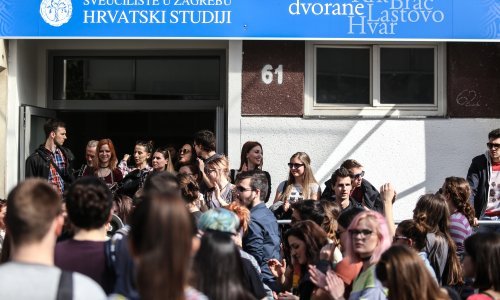 Nastavlja se blokada Hrvatskih studija