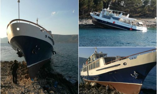 Umorni kapetan nasukao koćaricu, putnički brod 'zajašio' kopno