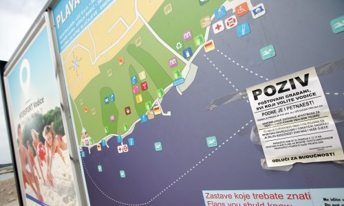 Bageri na Plavoj plaži na manje od 70 metara od mora; Vodičani na nogama