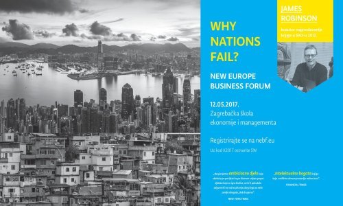 Zašto nacije propadaju? - saznajte na New Europe Business Forumu
