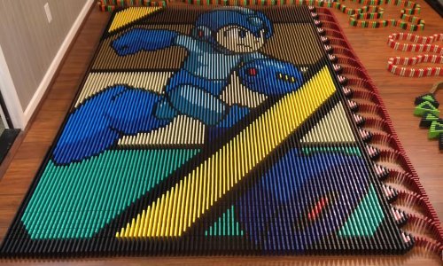 Složio Mega Mana od gotovo 30.000 domina