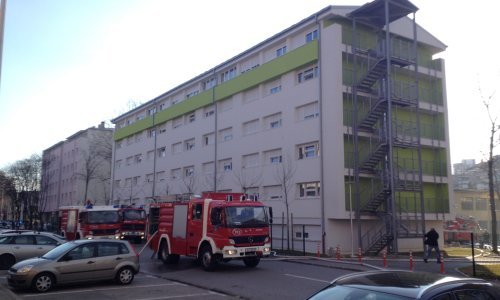 U studentskom domu Cvjetno izbio požar