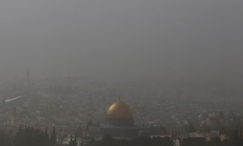 Na putu za Betlehem Obamu uhvatila pješčana oluja