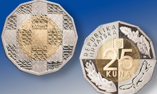 Prigodna kovanica od 25 kuna u povodu 25. obljetnice neovisnosti RH